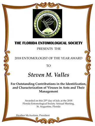 Florida Entomological Society Awards 2018