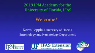 Integrated Pest Management at the University of Florida: Advancements and Collaboration