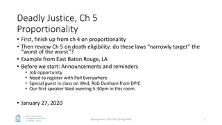 Understanding Death Eligibility Laws and Proportionality in Criminal Justice