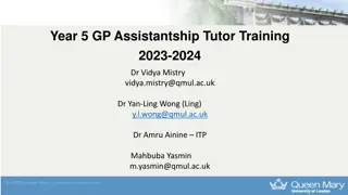 Year 5 GP Assistantship Training Overview - 2023-2024