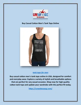 Buy Casual Cotton Men's Tank Tops Online