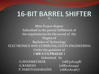 Design and Implementation of 16-Bit Barrel Shifter in Electronics