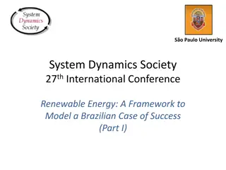 Modeling a Brazilian Renewable Energy Success Story: Insights from a University Conference (Part I)