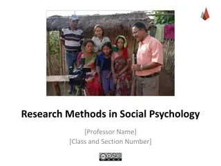 Understanding Research Methods in Social Psychology