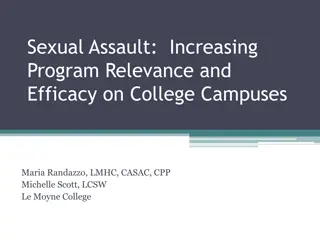 Addressing Sexual Assault on College Campuses: Program Relevance and Efficacy