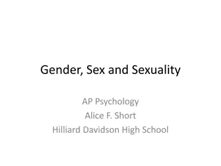 Gender, Sex, and Sexuality in Psychology