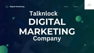 Talknlock Blue Green Modern Bold Digital Marketing Presentation