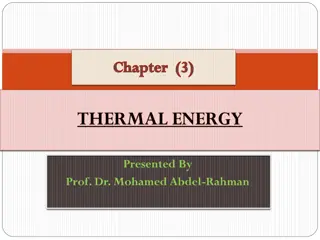 Understanding Thermal Energy Transfer and Heat Exchange