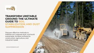 Transform Unstable Ground The Ultimate Guide to Soil Stabilization and Dust Suppression