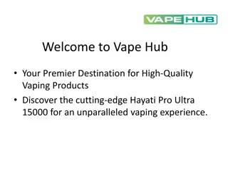 Vape Hub Presents: The Future of Vaping with Hayati Pro Ultra 15000