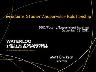 Guide to Effective Graduate Student-Supervisor Relationships and Conflict Management