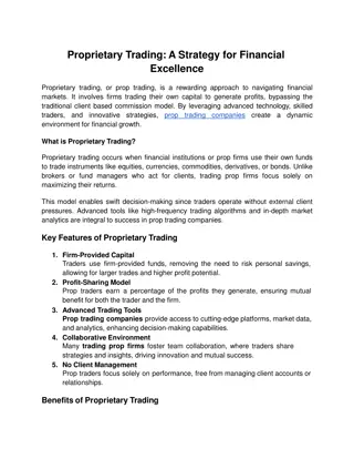 Proprietary Trading_ A Strategy for Financial Excellence