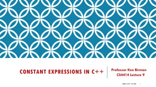 Constant Expressions in C++: Essential Concepts and Best Practices