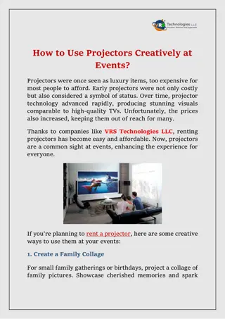 How to Use Projectors Creatively at Events?