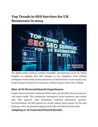 Top Trends in SEO Services for UK Businesses in 2024