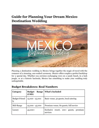 Guide for Planning Your Dream Mexico Destination Wedding