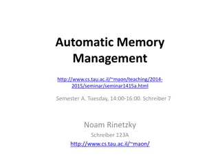 Automatic Memory Management in Programming