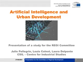 Role of Artificial Intelligence in Urban Development: Study Presentation for the REGI Committee