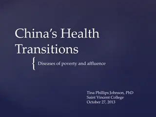 China's Health Transitions: Diseases of Poverty and Affluence