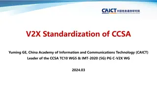 CCSA V2X Standardization and Technology Architecture Overview