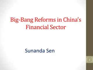 Big Bang Reforms in China's Financial Sector by Sunanda Sen