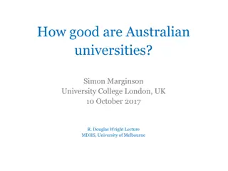 Assessment of Australian Universities: A Global Perspective