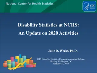 Overview of National Center for Health Statistics Activities