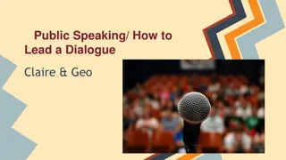 Mastering Public Speaking: Guide to Leading Engaging Dialogues