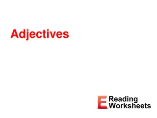 Understanding Adjectives: Describing and Modifying Words