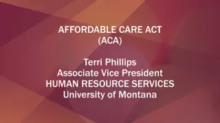 ACA Regulations and Compliance at University of Montana