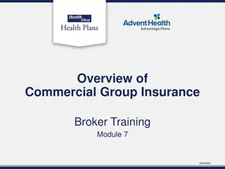 Commercial Group Insurance Broker Training Module Overview