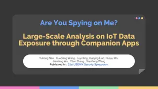 IoT Data Exposure Analysis through Companion Apps