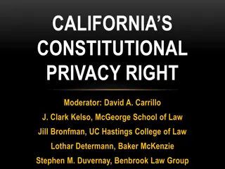 Understanding California's Constitutional Privacy Right