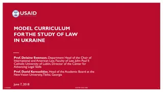 Model Curriculum for the Study of Law in Ukraine