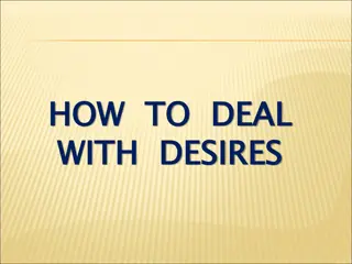 Dealing with Desires: A Biblical Perspective