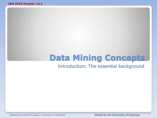 Introduction to IBM SPSS Modeler 14.2 Data Mining Concepts