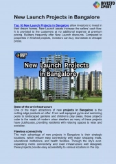 Top 10 New Launch Project in Bangalore