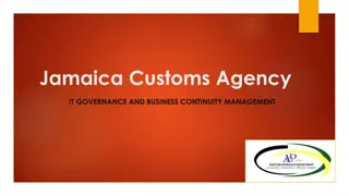 Audit Findings and Recommendations for Jamaica Customs Agency IT Governance and Business Continuity Management