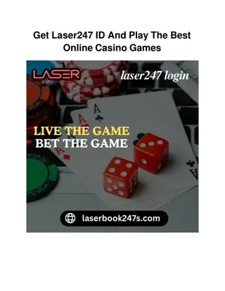 Get Laser247 ID And Play The Best Online Casino Games