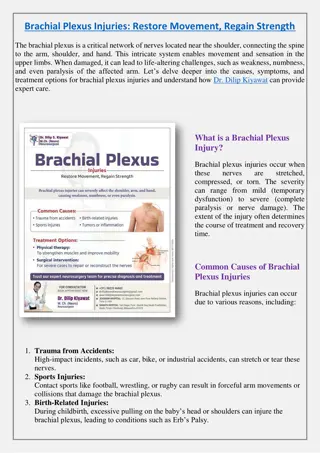 Brachial Plexus Injuries treatement in Pune - Dr. Dilip Diyawat