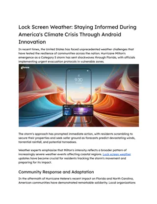 Lock Screen Weather_ Staying Informed During America's Climate Crisis Through Android Innovation