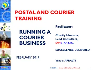 Courier Business Training Workshop at AFRALTI by Ianstar Ltd.