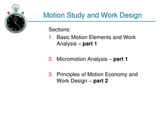 Principles of Motion Economy in Work Design