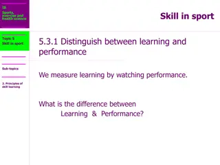 Understanding the Difference Between Learning and Performance in Sports Science