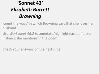 Analyzing Sonnet 43 by Elizabeth Barrett Browning