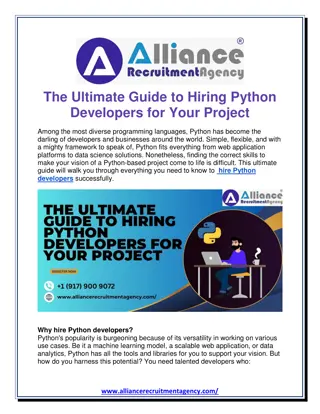 The Ultimate Guide to Hiring Python Developers for Your Project