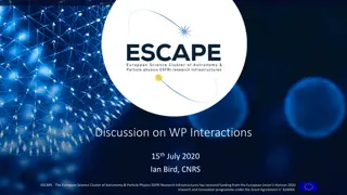 Understanding WP Interactions in the ESCAPE Project