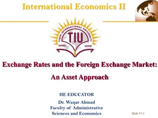 Exchange Rates in International Economics