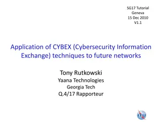 CYBEX - Cybersecurity Information Exchange Techniques