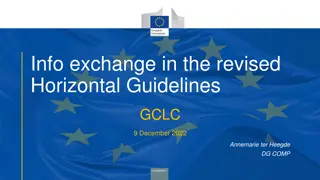 Overview of Revised Horizontal Guidelines and Stakeholder Feedback